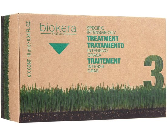 Salerm Biokera Tratamiento Intensivi Grasa Лосьйон для жирної шкіри голови, 6х10 мл, фото _ab__is.image_number.default