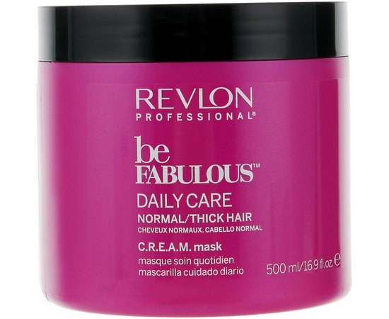 Маска для нормальных и густых волос Revlon Professional Be Fabulous Daily Care Normal/Thick C.R.E.A.M. Mask, изображение 2