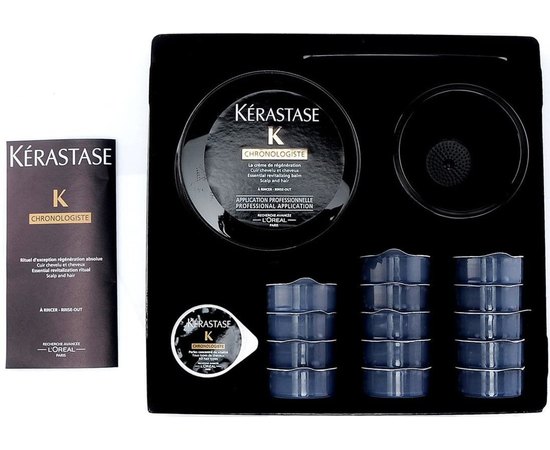 Набор Хроноложист ревитализирующая маска и жемчужный концентрат Kerastase Chronologiste Caviar Ritual, 250 мл+8х8 мл, изображение 3