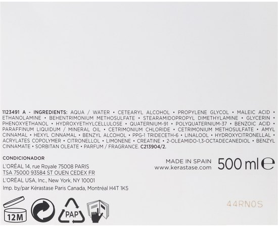 Средство по уходу за длинными волосами Kerastase Resistance Protocole Extentioniste Soin № 2, 500 ml, изображение 4