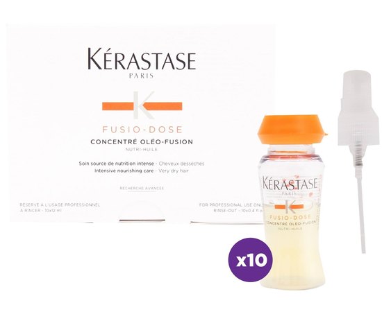 Уход для глубокого питания сухих волос Kerastase Fusio-Dose Concentre Oleo-Fusion Nutri-Huile, 10x12 ml, изображение 5