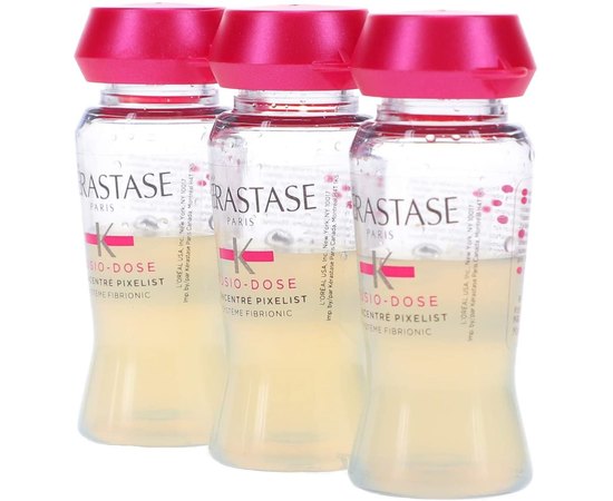 Уход для укрепления люминесцентного блеска волос Kerastase Fusio-Dose Concentre Pixelist Systeme Fibrionic, 10x12 ml, изображение 4