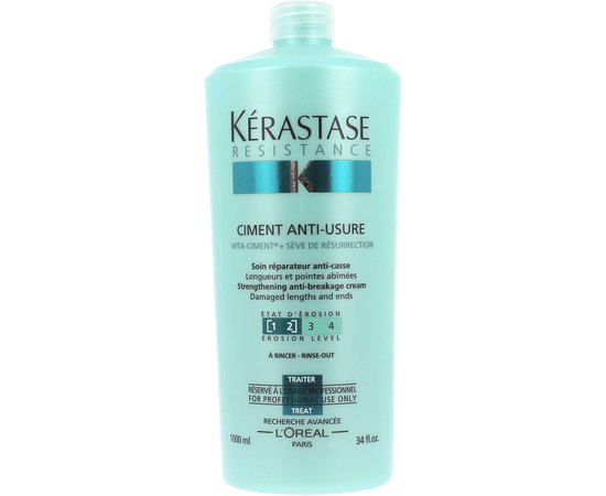 Укрепляющее средство для ослабленных волос и посечённых кончиков Kerastase Ciment Anti-Usure, 200 ml, изображение 6 Укрепляющее средство для ослабленных волос и посечённых кончиков Kerastase Ciment Anti-Usure, 200 ml, изображение 6