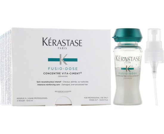 Kerastase Fusio Dose Concentre Vita-Ciment Зміцнюючий концентрат для ослаблених волосся, 10х12 мл, фото _ab__is.image_number.default