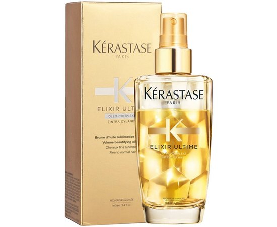 Двухфазное масло для тонких и нормальных волос Kerastase Elixir Ultime Volume Beautifying Oil Mist, 100 ml, изображение 2