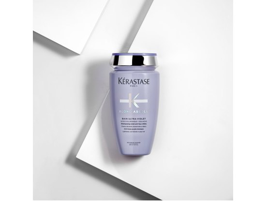 Фиолетовый шампунь для осветленных мелированных или седых волос Kerastase Blond Absolu  Bain Ultra-Violet, изображение 15