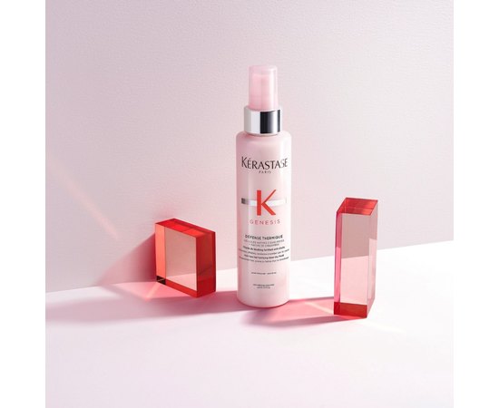Флюид-спрей для укрепления склонных к выпадению волос с термозащитой Kerastase Genesis Defense Thermique Blow Dry Fluid, 150 ml, изображение 7