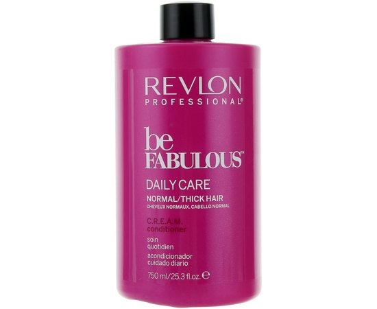 Кондиционер для нормальных и густых волос Revlon Professional Be Fabulous Daily Care Normal/Thick C.R.E.A.M. Conditioner, изображение 2