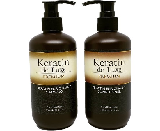 Кондиционер восстанавливающий с кератином Keratin De Luxe Conditioner, 300 ml, изображение 2