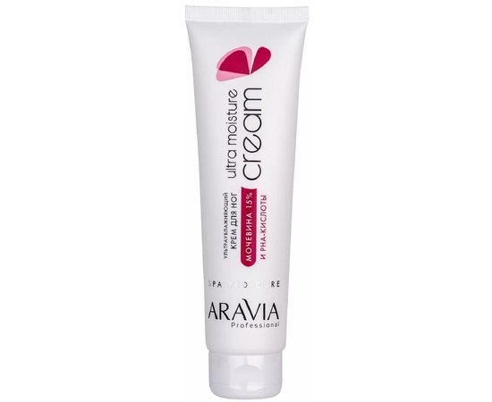 Крем для ног ультраувлажняющий с мочевиной (15%) и PHA-кислотами Aravia Professional Ultra Moisture Cream, 100 ml, изображение 3