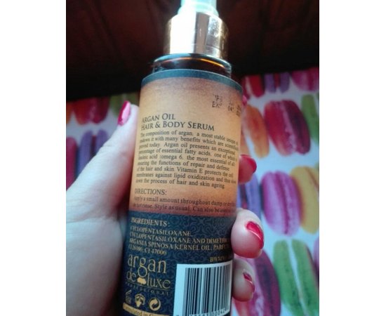 Масло аргановое для волос и тела Argan de Luxe, 100 ml, изображение 3