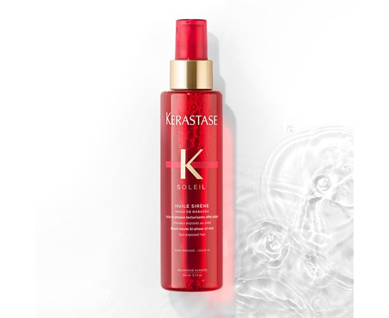Масло-спрей для защиты волос после солнца Kerastase Soleil Beach Bi-Phase Huile Sirene, 150 ml, изображение 3