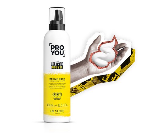 Мусс для волос средней фиксации Revlon Professional ProYou The Definer Medium Mousse, 400 ml, изображение 3