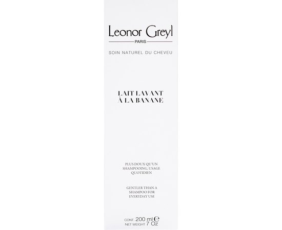 Нежный шампунь с экстрактами банана Leonor Greyl Lait Lavant a la Banane, 200 ml, изображение 4