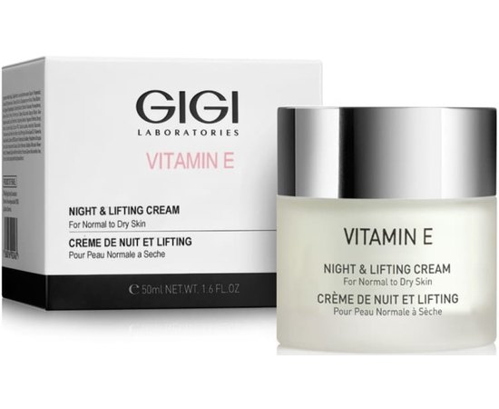 Ночной лифтинг-крем Gigi Vitamin E Night & Lifting Cream, 50 ml, изображение 2