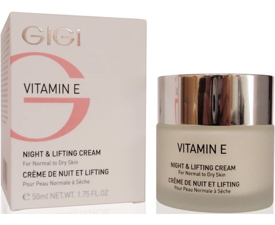 Ночной лифтинг-крем Gigi Vitamin E Night & Lifting Cream, 50 ml, изображение 3