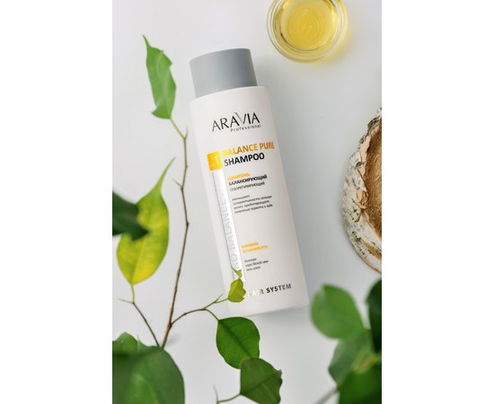 Шампунь балансирующий себорегулирующий Aravia Professional Balance Pure Shampoo, 400 ml, изображение 4