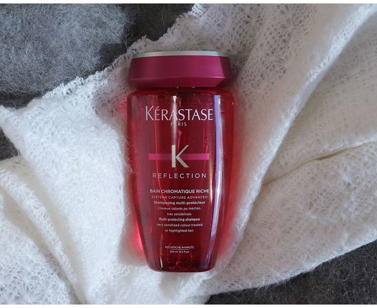 Шампунь для окрашенных и мелированных волос Kerastase Reflection Bain Chromatique Riche Shampoo, изображение 5