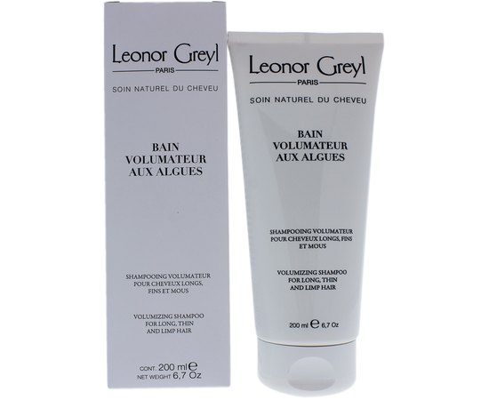 Шампунь с водорослями для придания объема Leonor Greyl Bain Volumatuer aux Algues, 200 ml, изображение 3