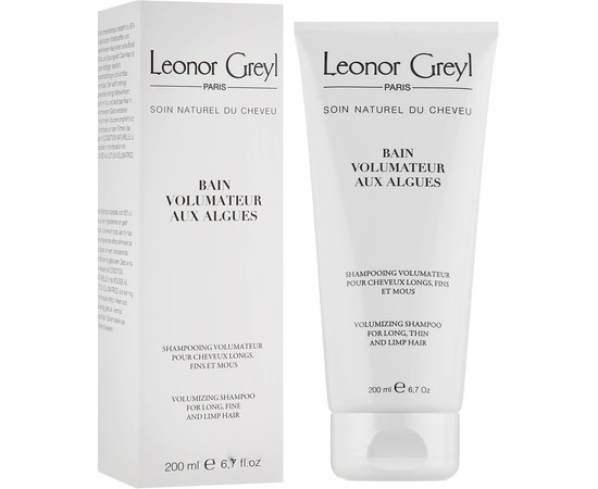 Шампунь с водорослями для придания объема Leonor Greyl Bain Volumatuer aux Algues, 200 ml, изображение 2