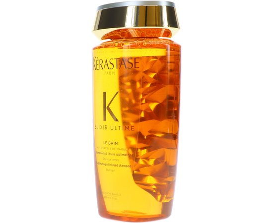 Шампунь увлажняющий очищающий с маслами для всех типов волос Kerastase Elixir Ultime Le Bain Shampoo, 250 ml, изображение 2