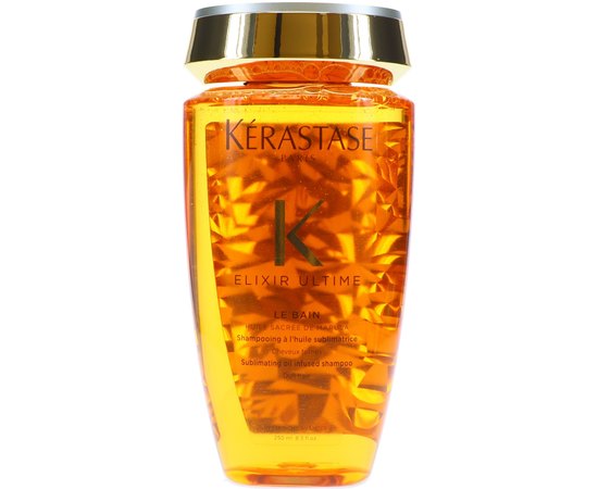 Шампунь увлажняющий очищающий с маслами для всех типов волос Kerastase Elixir Ultime Le Bain Shampoo, 250 ml