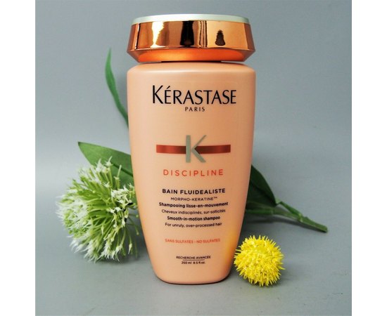 Шампунь-ванна для разглаживания непослушных волос без сульфатов Kerastase Discipline Bain Fluidealiste Shampoo, изображение 4