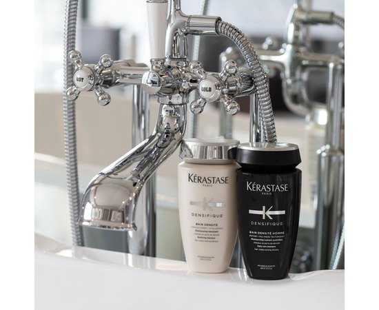 Уплотняющий шампунь-ванна для увеличения густоты для мужчин Kerastase Densifique Bain Densite Homme Shampoo, 250 ml, изображение 3