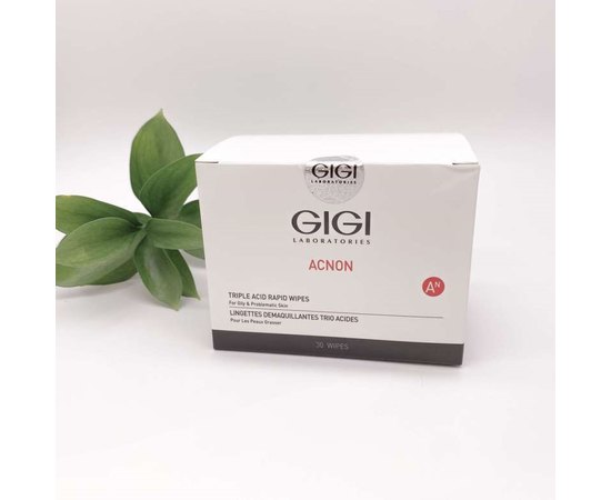 Gigi Acnon Triple Acid Wipes Вологі спонжі з кислотою, 30 шт, фото _ab__is.image_number.default