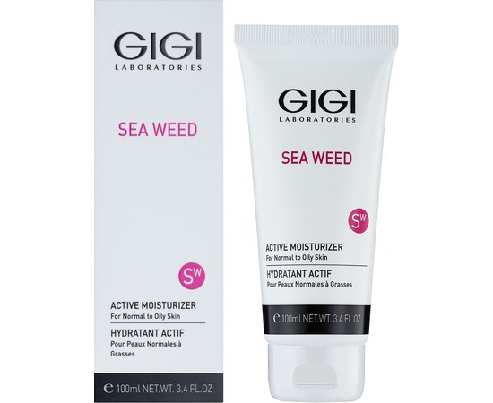 Крем активный увлажняющий Gigi Sea Weed Active Moisturizer, 100 ml, изображение 2 Крем активный увлажняющий Gigi Sea Weed Active Moisturizer, 100 ml, изображение 2