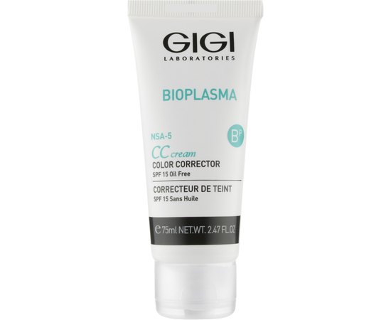Gigi Bioplasma CC Cream (Color corrector) SPF15 Крем регулятор кольору шкіри, 75 мл, фото _ab__is.image_number.default