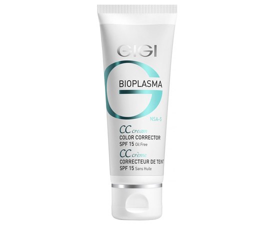 Gigi Bioplasma CC Cream (Color corrector) SPF15 Крем регулятор кольору шкіри, 75 мл, фото _ab__is.image_number.default