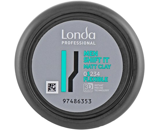 Матовая глина для волос нормальной фиксации Londa Professional Men Shift It Matt Clay, 75 ml, изображение 3