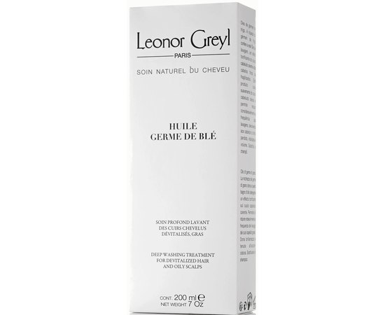 Засіб для миття волосся Масло зародків пшениці Leonor Greyl Huile De Germe De Ble, 200 ml, фото 