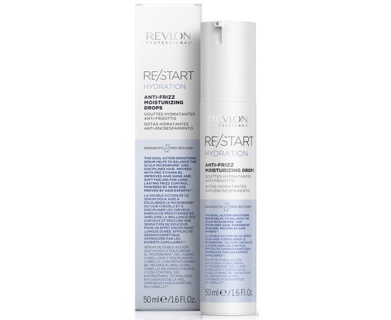 Сироватка для зволоження волосся Revlon Professional Restart Hydration Drops, 50 ml, фото 