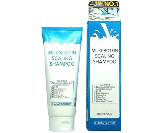 Шампунь для глибокого очищення з молочними протеїнами Chakan Factory Milk Protein Scaling Shampoo, 200 ml, фото _ab__is.image_number.default