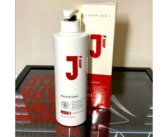 Стимулирующий шампунь от выпадения JSoop Red J Shampoo, 500 ml, изображение 2