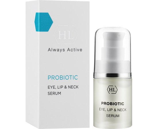 Сыворотка для век, губ и шеи Holy Land Probiotic Eye, Lip & Neck Serum 15 ml, изображение 2