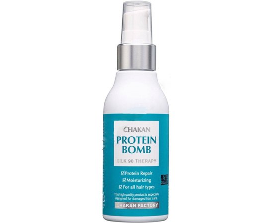Сыворотка для волос Протеиновая бомба Chakan Factory Protein Bomb Silk 90% Therapy, 100 ml