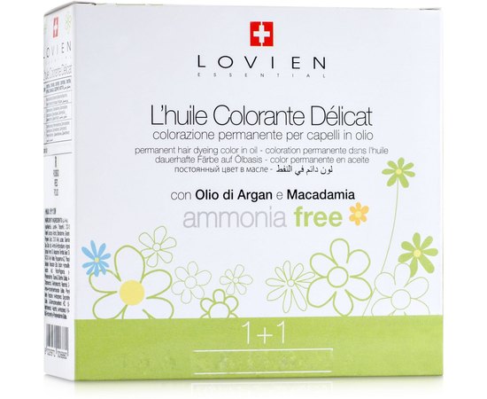 Безаммиачна краска с аргановым маслом Lovien Essential L`huile Colorante Delicat, 125 ml, изображение 2