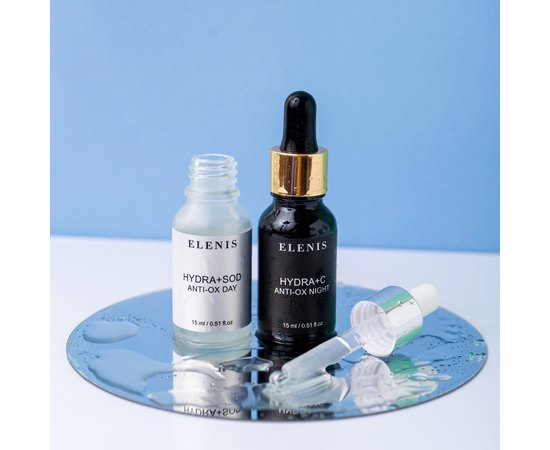 Дневная + ночная сыворотки для ультра-увлажнения Elenis Ultra H2O Serum, 2 х 30 ml, изображение 2
