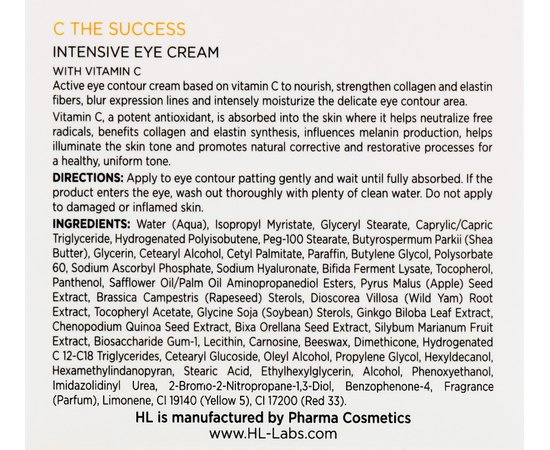Інтенсивний крем для повік Holy Land C The Success Intensive Eye Cream, 15 ml, фото _ab__is.image_number.default