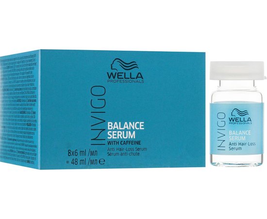 Сыворотка против выпадения волос Wella Professionals Invigo Balance Anti Hair Loss Serum, 8x6 ml