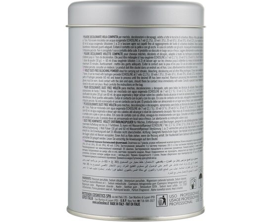 Безпылевой блонд порошок фиолетовый Echosline Classic Bleaching Dust Free Violet, 500 g, изображение 2