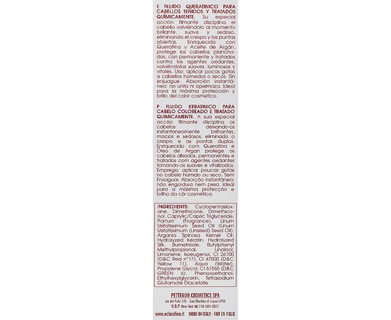 Флюид для волос с кератином Echosline Seliar Keratin Fluid, 100 ml, изображение 3