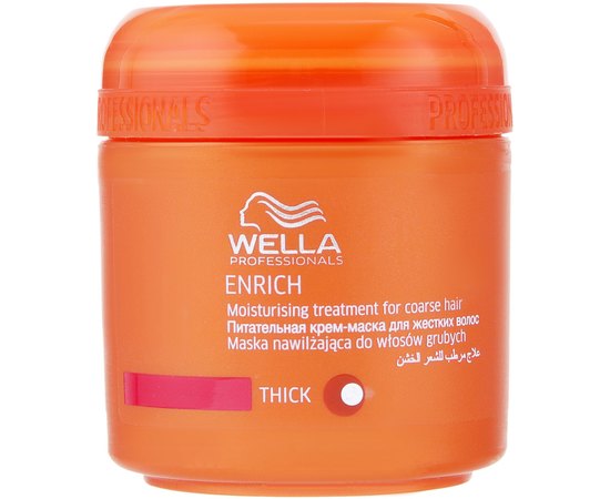 Wella Professionals Enrich Moistarizing Treatment Поживна зволожуюча маска для сильних і жорстких волосся, фото 