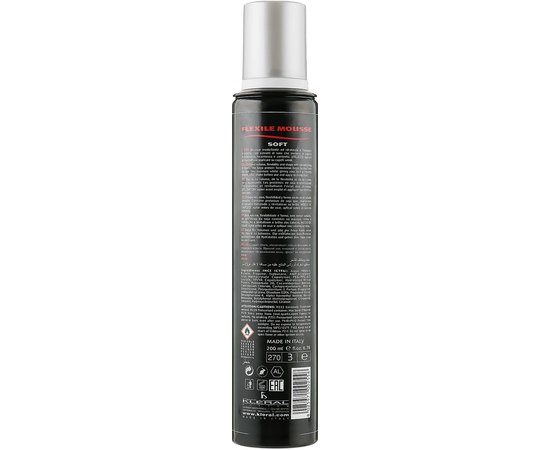 Мусс для объема волос Kleral System Black Out Line Flexile Mousse №13, 200 ml, изображение 2