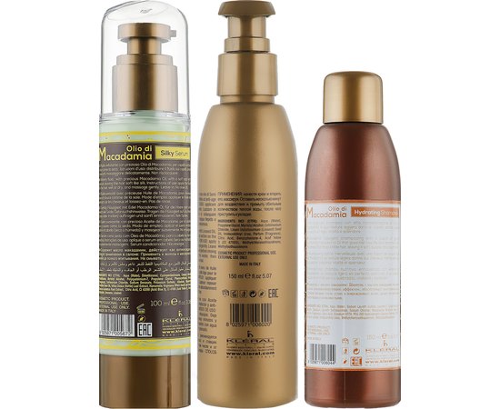 Набор в косметичке для волос Kleral System Olio Di Macadamia Kit, изображение 3