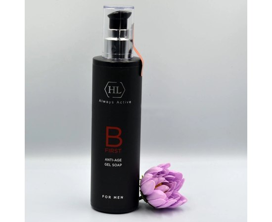 Мыло-гель для мужчин Holy Land B First Anti-Age Gel Soap, 250 ml, изображение 4