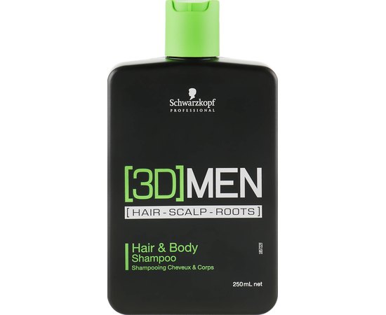 Schwarzkopf Professional 3D Men Hair & Body Shampoo Шампунь для волосся і тіла, фото 